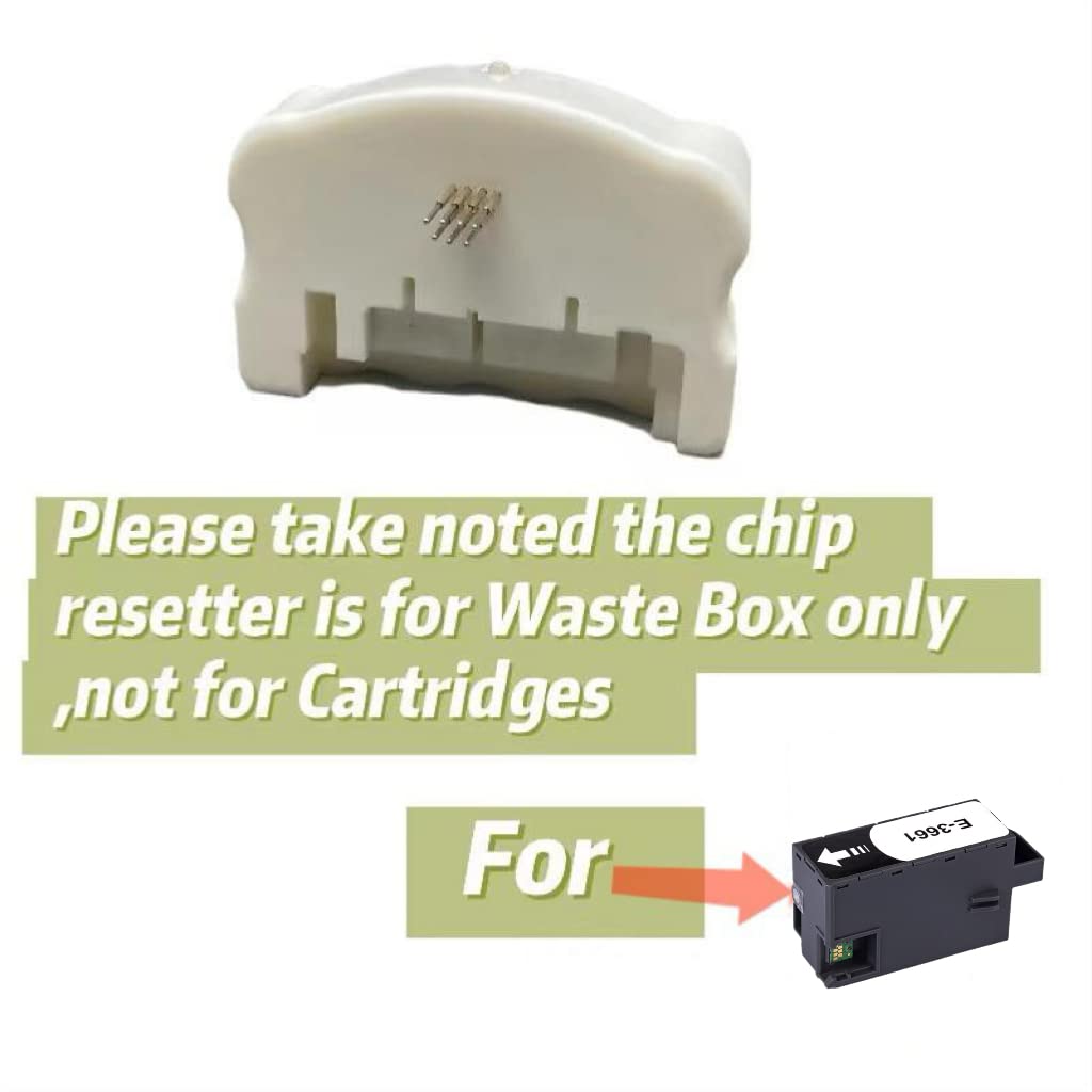Goprint T3661 Maintenance Ink Tank Chip Resetter for Epson XP-15000 XP-6000 XP-6100 XP-6001 XP-6005 XP-8500 XP-8600 XP-970 XP-15050 Waste Box, white