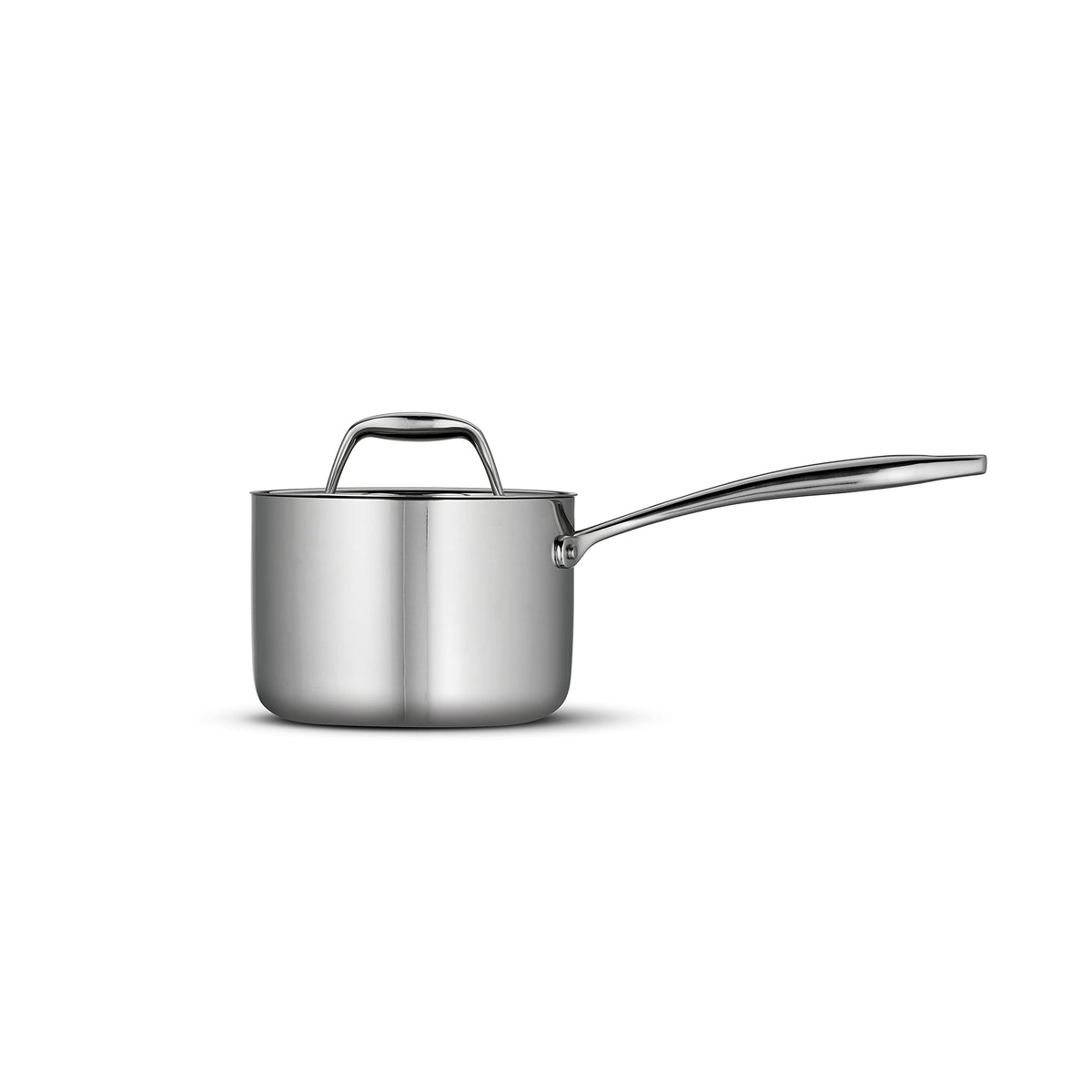 Tramontina Signature Tri-Ply Clad Stainless Steel 1.5-Quart Sauce Pan with Lid, Induction-Ready, Dishwasher-Safe, NSF-Certified, Made in Brazil