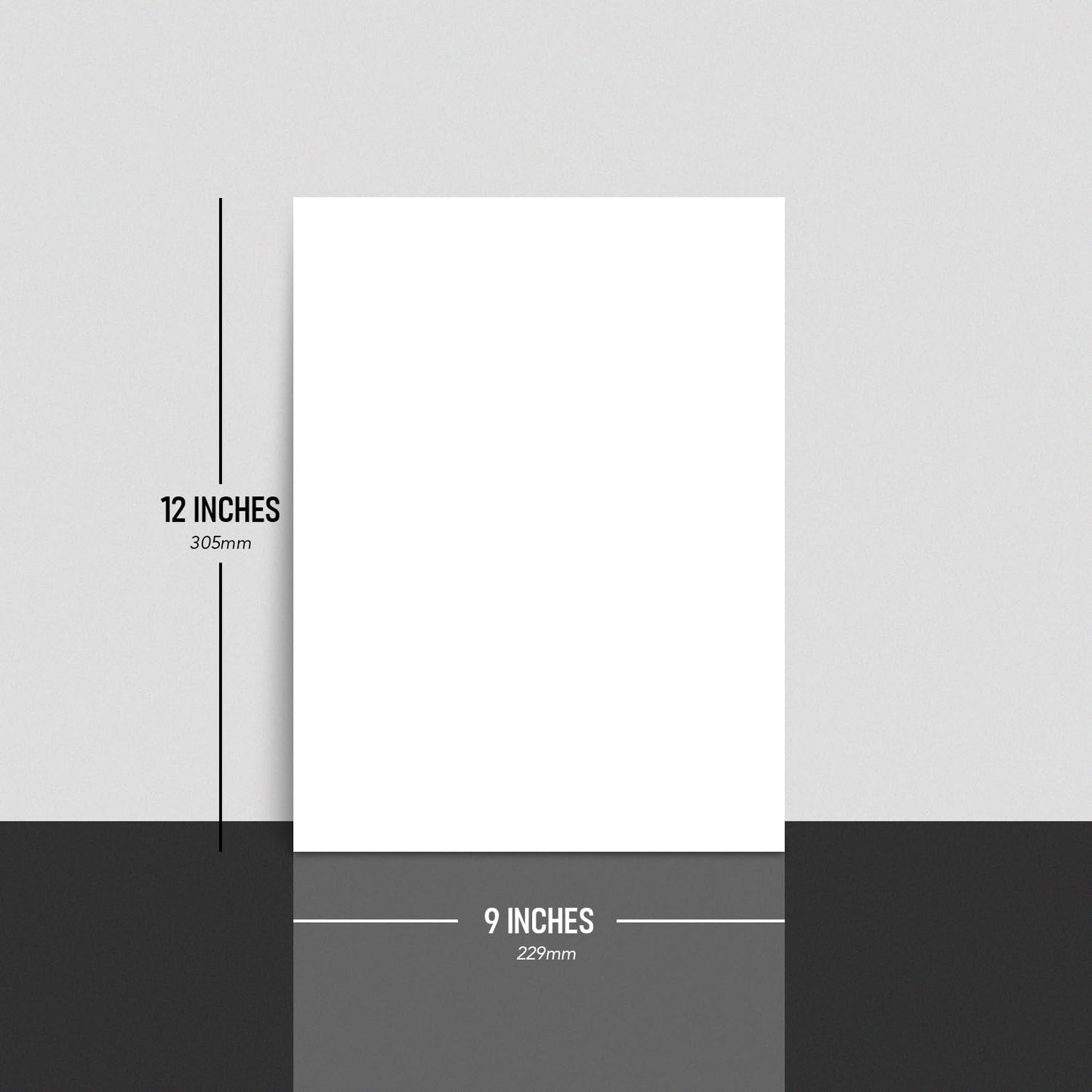 9" x 12" White Cardstock, Heavyweight 80lb Cover (216gsm) Card Stock Paper - Smooth Finish - Great For Arts & Crafts, Greeting Cards, Invitations, Brochures, Restaurant Menus, Posters | 50 Sheets