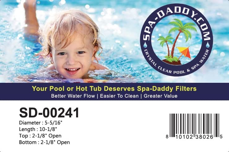 Spa-Daddy SD-00241 Filter - Leisure Bay | Dynasty Spas | Waterway | Rainbow Replaces PLBS50 | FC-2970 | C-5345