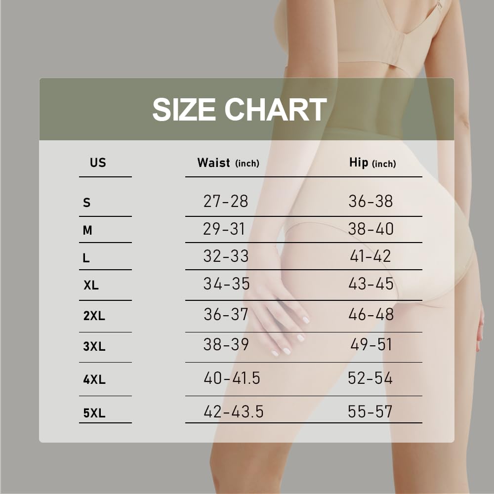 BATTEWA Washable Incontinence Underwear for Women, Leak-proof High-waisted Cotton Underwear for Women Provides 50ml Bladder Leak Protection. (2Beige,4X-Large)