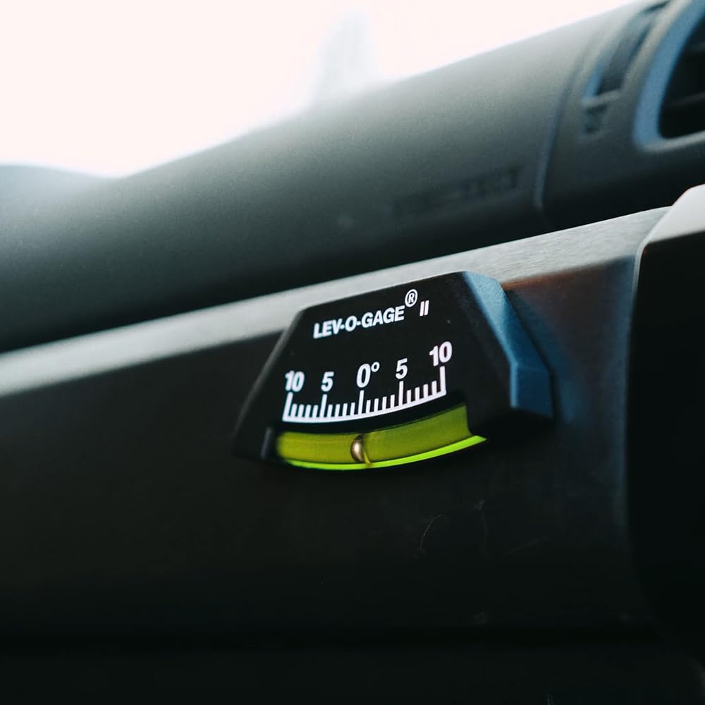 Sun Company 306-R Lev-o-gage II Inclinometer and Tilt Gauge - Pack of 2 | Leveling Gauges for RV, Camper, or Trailer