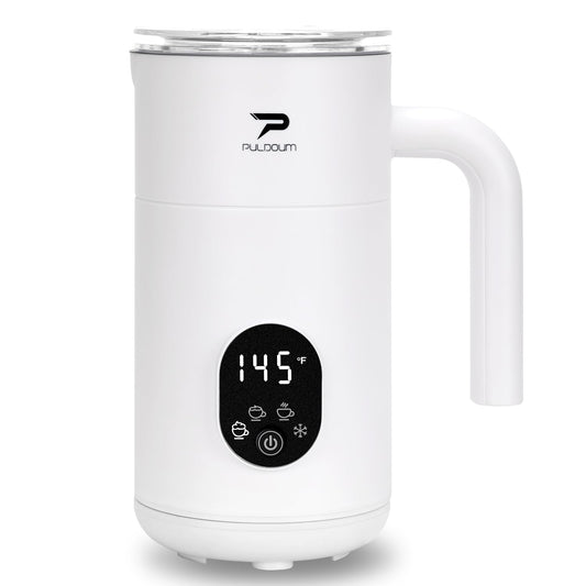 Milk Frother and Steamer 4 in 1 Automatic Coffee Steamer Frother, 11.8OZ / 350ML Warm and Cold Foam Frother for Coffee,Latte, Cappuccino, Macchiato, Hot Chocolate