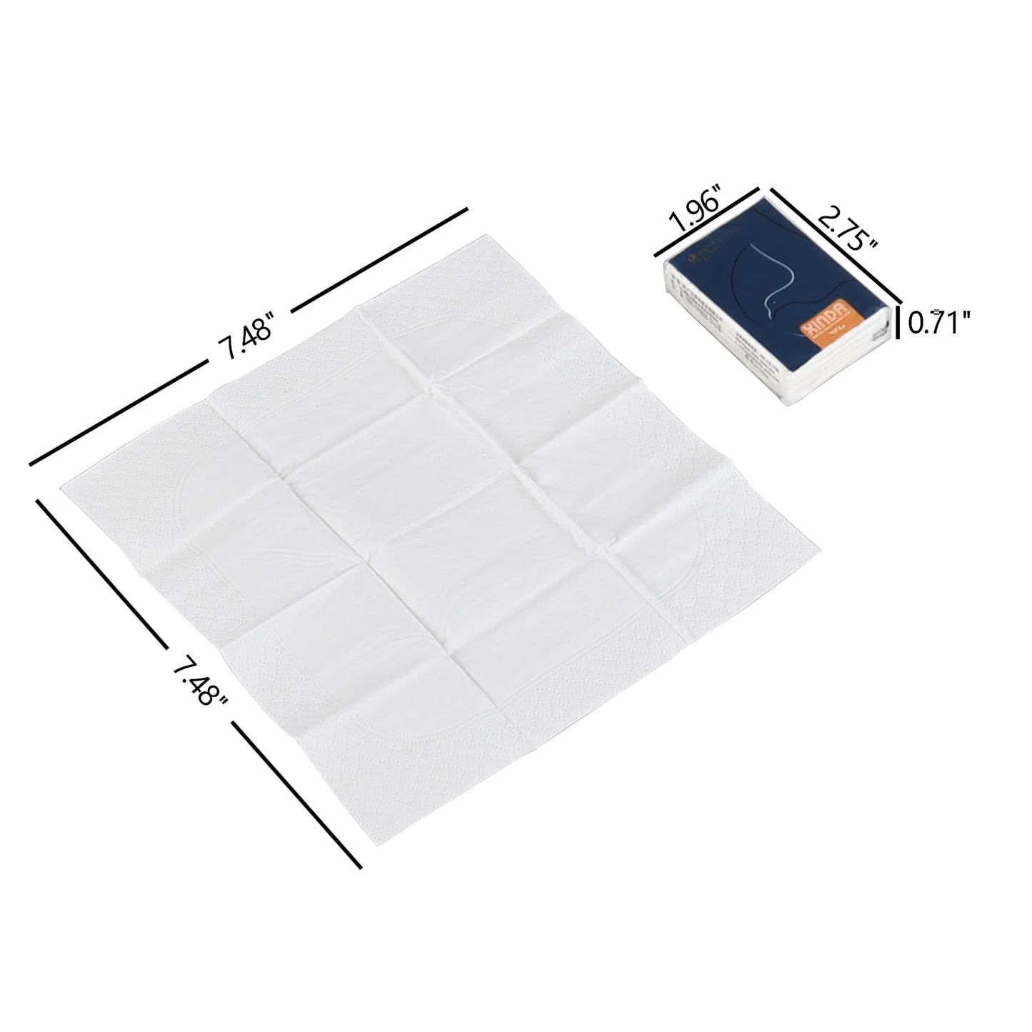 Oymlclivisa 120 Packs Facial Travel Tissue Packs, 4-Ply Pocket Tissues