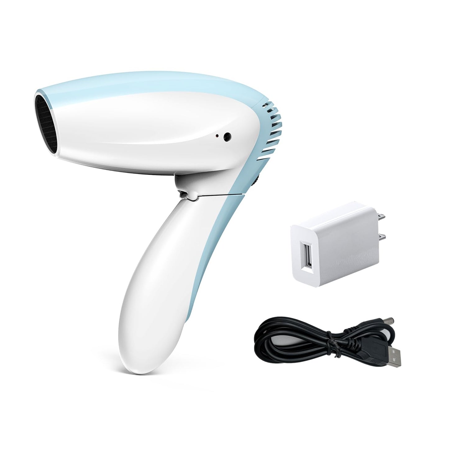 Cordless Hair Dryer - Only Cold Wind Battery Operated Hair Dryer - Rechargeable Portable Hairdryer for Indoor, Outdoor, Camping, Tourism