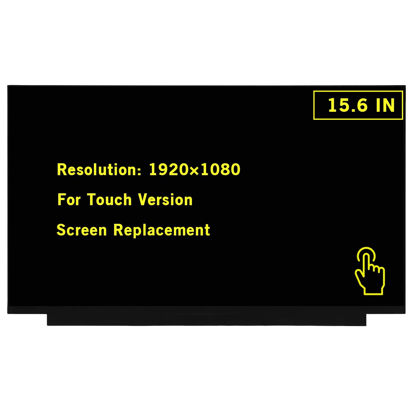 GBOLE 15.6" New Screen Replacement for Dell Inspiron 15 5584 i5584 P85F P85F001 T1NG3 FHD 1920x1080 40Pin Touch Version LED LCD Display Screen Panel