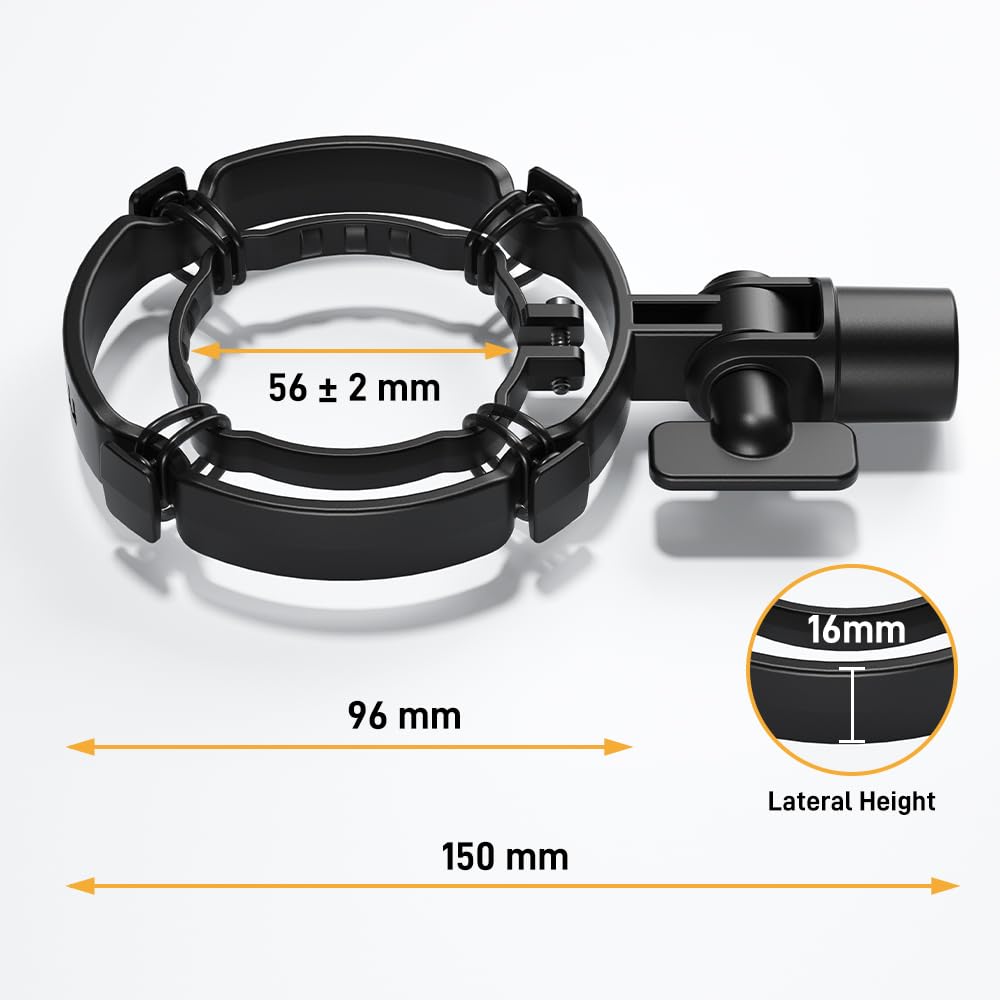 MAONO PD200X Shock Mount - Microphone Mounts Reduce Vibration Noise