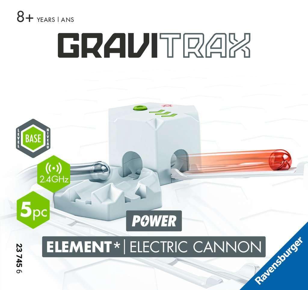 Ravensburger GraviTrax Power Element Electric Cannon | Marble Run Accessory | Expand Your Build | Boost Momentum | Ages 8+