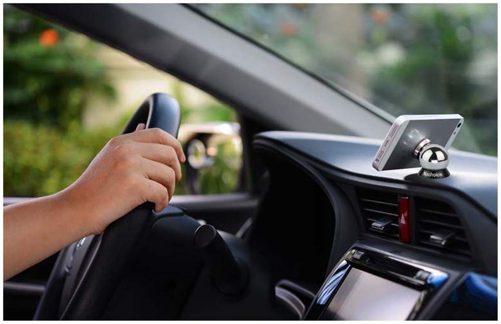 Nochoice Magnetic Car Mount Cell for Phones Big Angle Black (3 Magnets + 3 Balls)