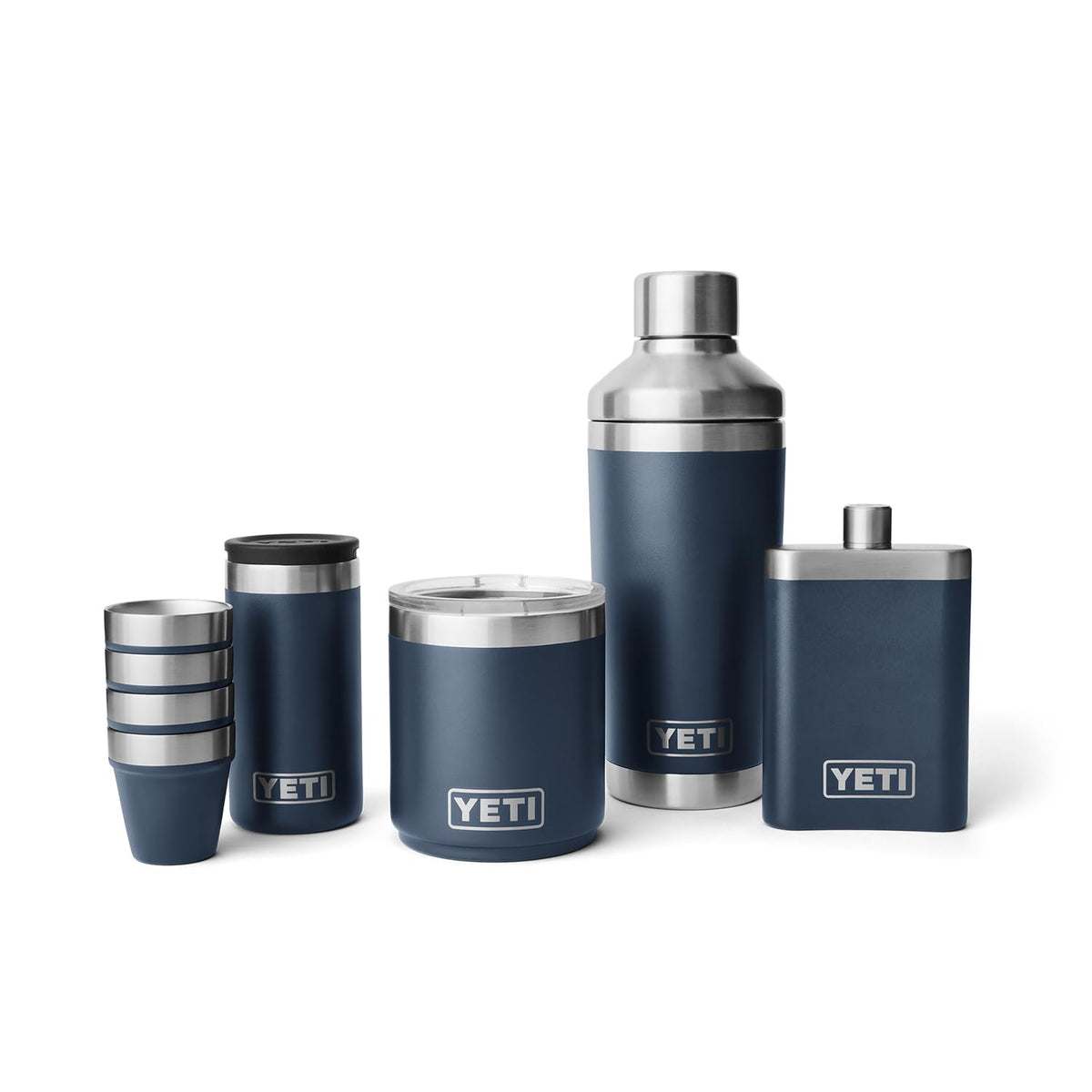 YETI Shot Glasses with Carrying Case, Set of 4, Rescue Red