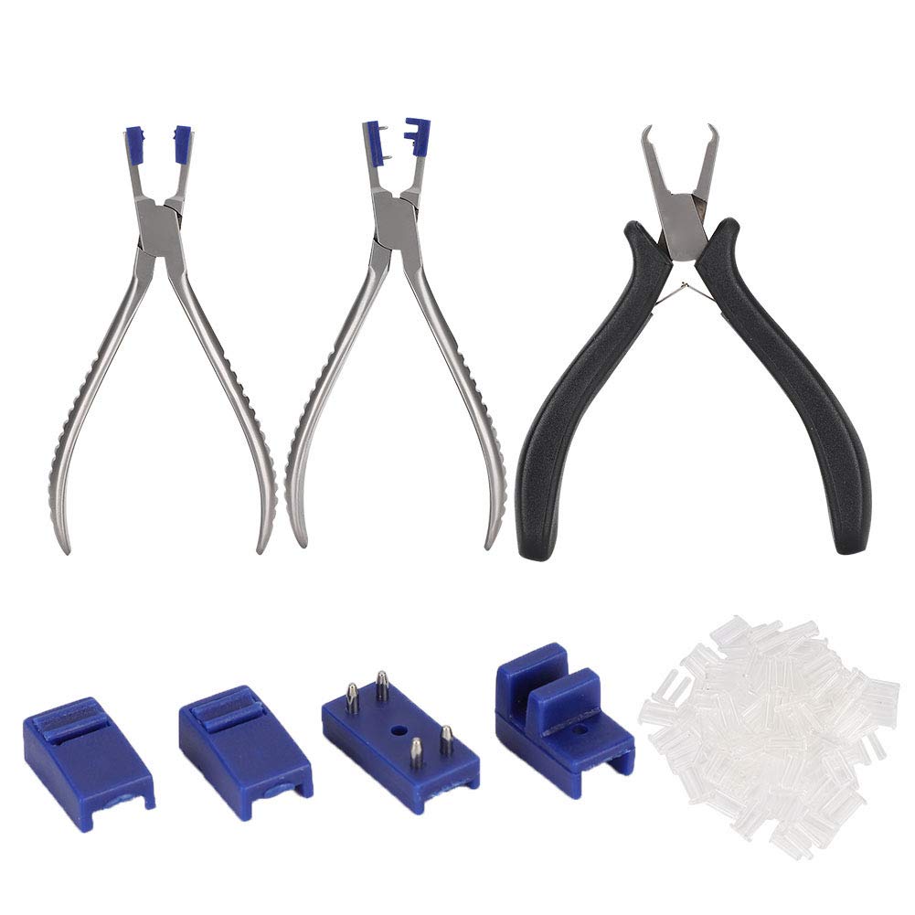 Tiiyee Rimless Eyeglasses Plier, Glasses Frames Optical Tools Kit Adjusting Repairing Tools Professional Repair Disassembly Silhouettes Plier with Storage Box for Optician Assemble Disassemble 3pcs