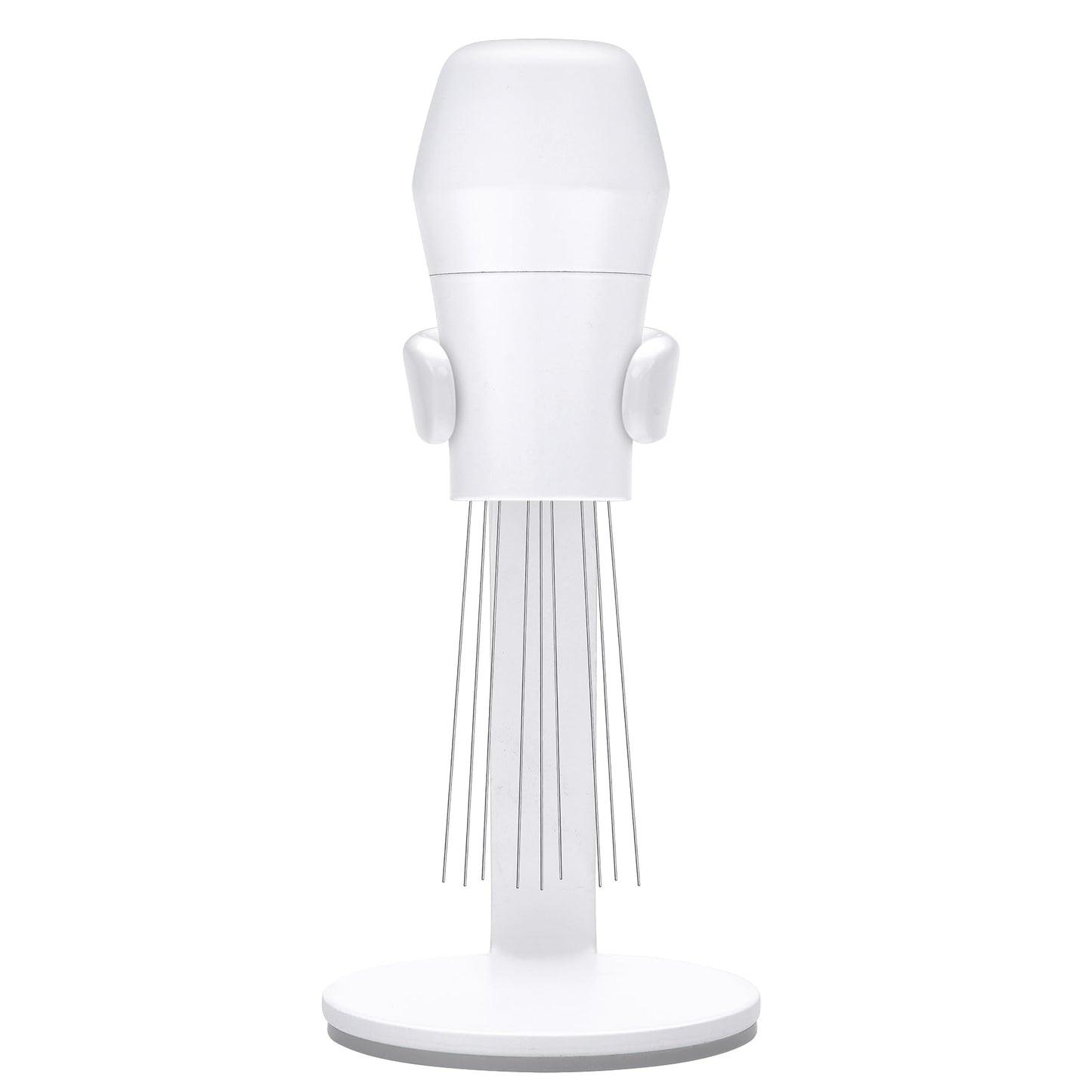 Normcore WDT Tool V3 - Espresso Distribution Tool with Stand - 9 Prong Needle Espresso Stirrer - 0.25mm / 0.3mm Thick Customized Needles - Built-in Magnet Handle with Stand - Non-Stick Coating White