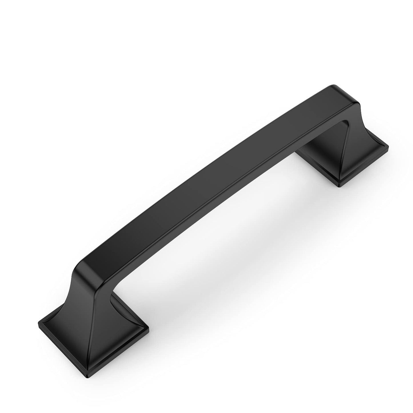Amerdeco 10 Pack Matte Black 3-3/4 Inch(96mm) Hole Centers Kitchen Cabinet Pulls Hardware Kitchen Handles for Cabinets Cupboard Handles Drawer Pulls