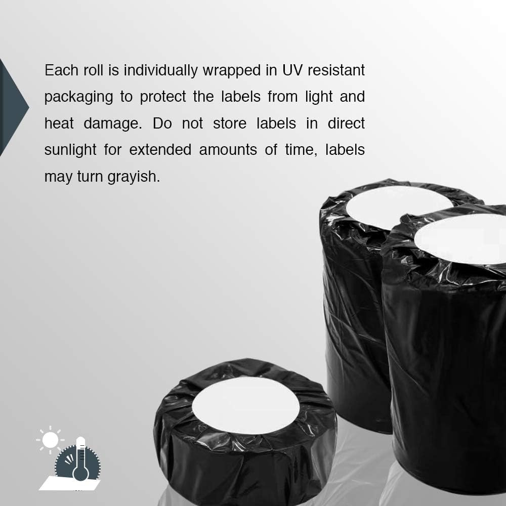 BETCKEY - Compatible DYMO 30334 (2-1/4" x 1-1/4") Multipurpose Barcode/FNSKU Labels, Perforated, Compatible with DYMO Labelwriter 450, 4XL, NOT Fit 550 & 5XL [6 Rolls/6000 Labels]