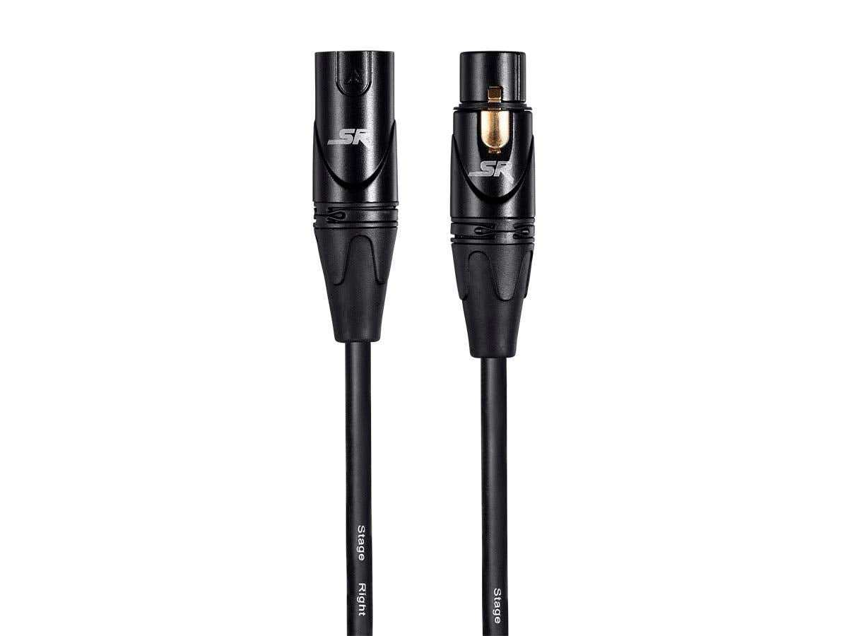 Monoprice Starquad XLR Microphone Cable - 35', Black