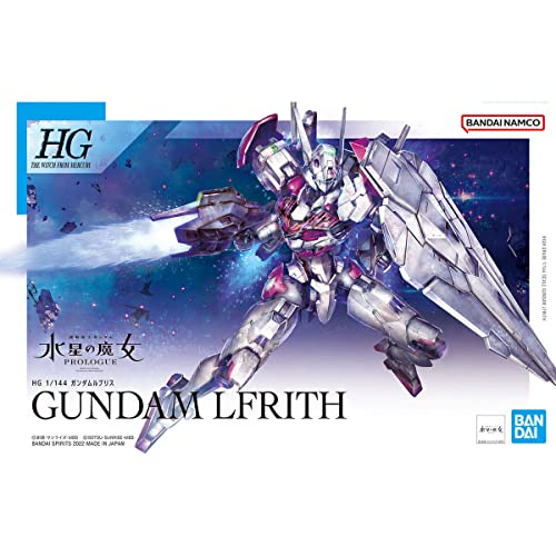 BANDAI Hobby The Witch from Mercury Gundam LFRITH HG 1/144 Scale Model Kit, White (2587102)