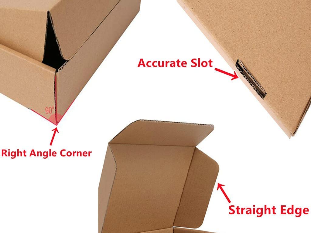 Corrugated Cardboard Shipping Boxes, 200x150x70mm (8"x6"x2.7") Small Parcel Boxes, Packaging Mailing Boxes for Business, Posting, Small Packet Shipping, Storing or Gift(Pack of 20)
