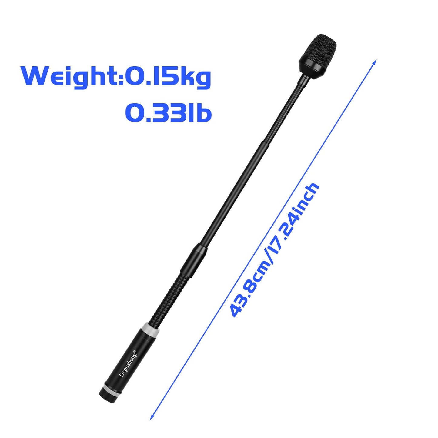 Depusheng Professional Dynamic DJ Microphone for Mixer Dedicated Disc Shouting Microphone KTV Bar Gooseneck DJ Mic