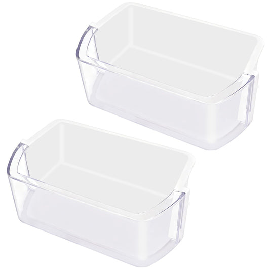 2 Pack DA97-12935A RF220NCTASR Door Bin Compatible with Samsung Refrigerator Door Shelf, Right & Left Fridge Door Shelf Parts RF220NCTAWW, RF220NCTASG, RF221NCTASR, Replaces Ap5651846, PS5575404