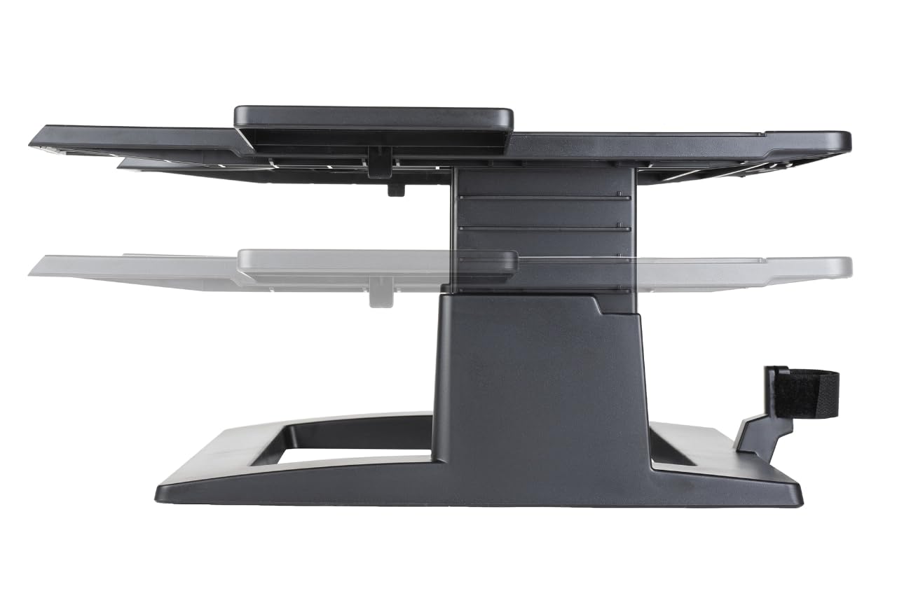 3M Adjustable Laptop Stand, Raise Height 4" - 6" to Reduce Neck Strain, Non-Skid Base, Cooling Vents, Laptop Riser