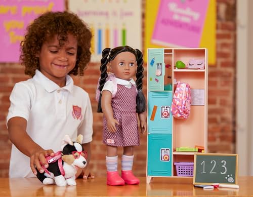 Our Generation – 18-inch Doll Accessories – School Locker – Classroom Supplies – Pretend Play – Kids Ages 3 And Up – Classroom Cool Locker Set