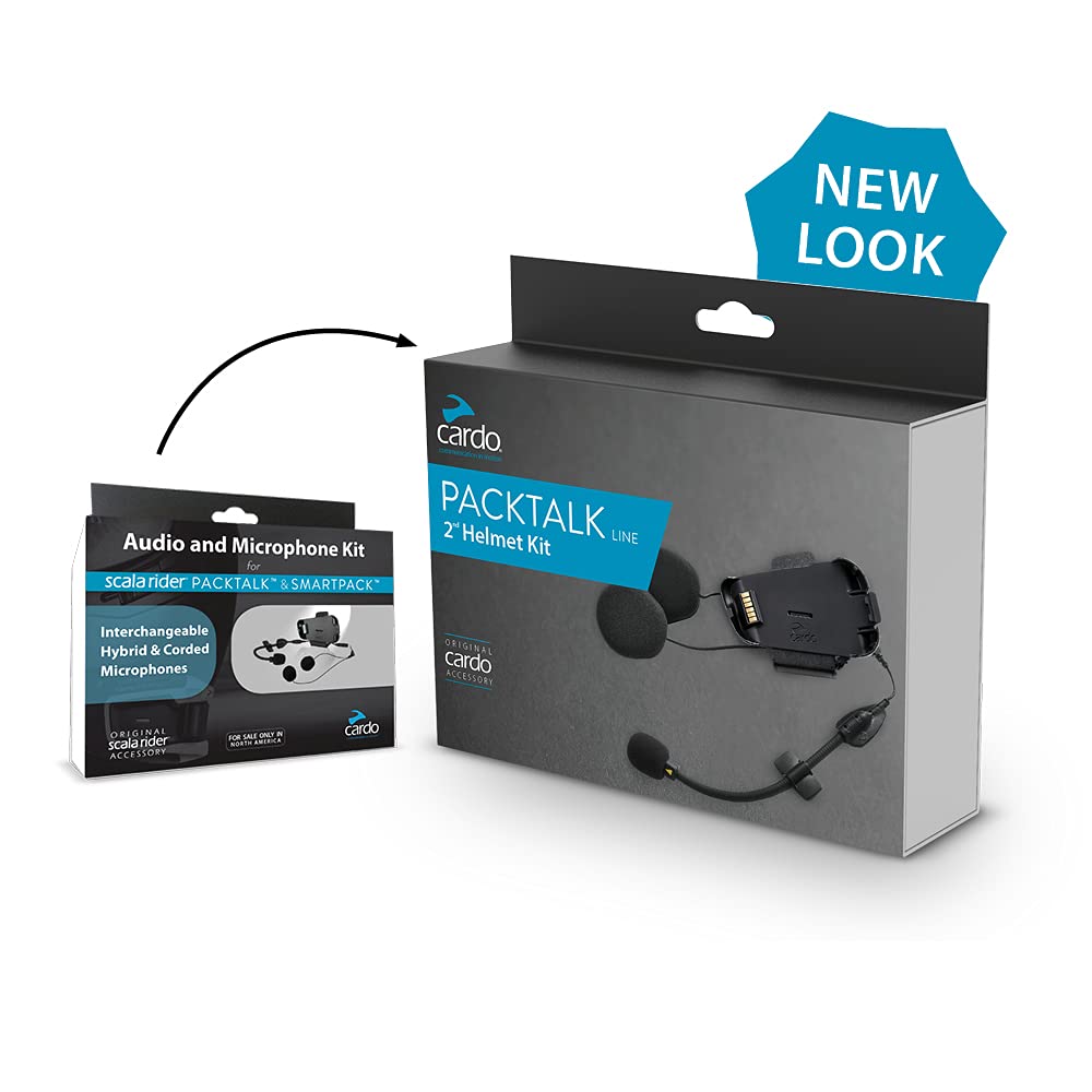 Cardo-SRAK0033 Audio & Microphone Kit (Single Pack) - Black