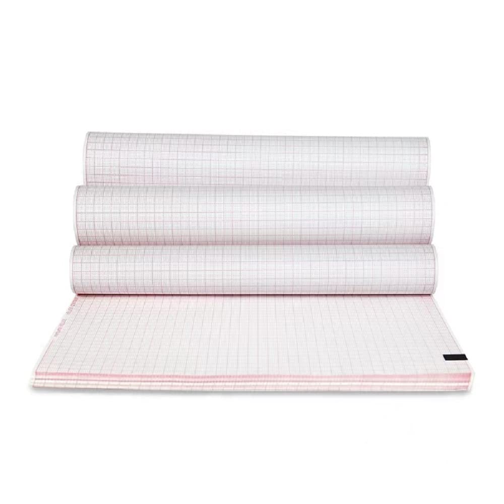 3 Packs Thermal ECG Paper for E.dan SE-1200 Express, SE-12 Express and for Marquette MAC1200, Each Pack is 210mmx297mmx150 sheets EKG Paper, 80gsm Recording Paper