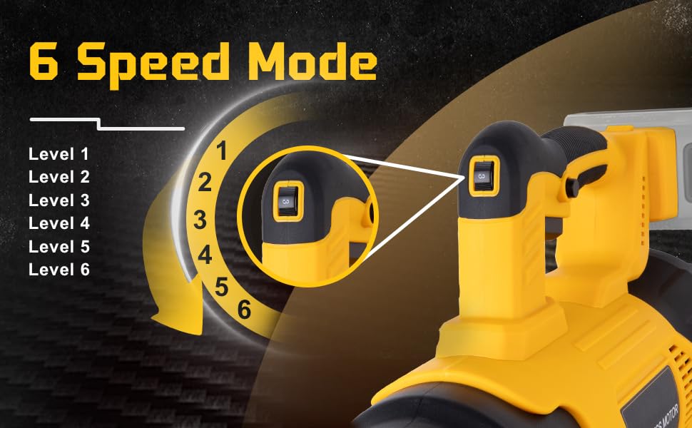 Cordless Leaf Blower Fit for Dewalt, 650 CFM Electric Leaf Blower, with Brushless Motor Built-in Protection Device, Variable Speed, Turbo Mode, for Driveway Lawn Care, Yard, Snow(Tool ONLY)