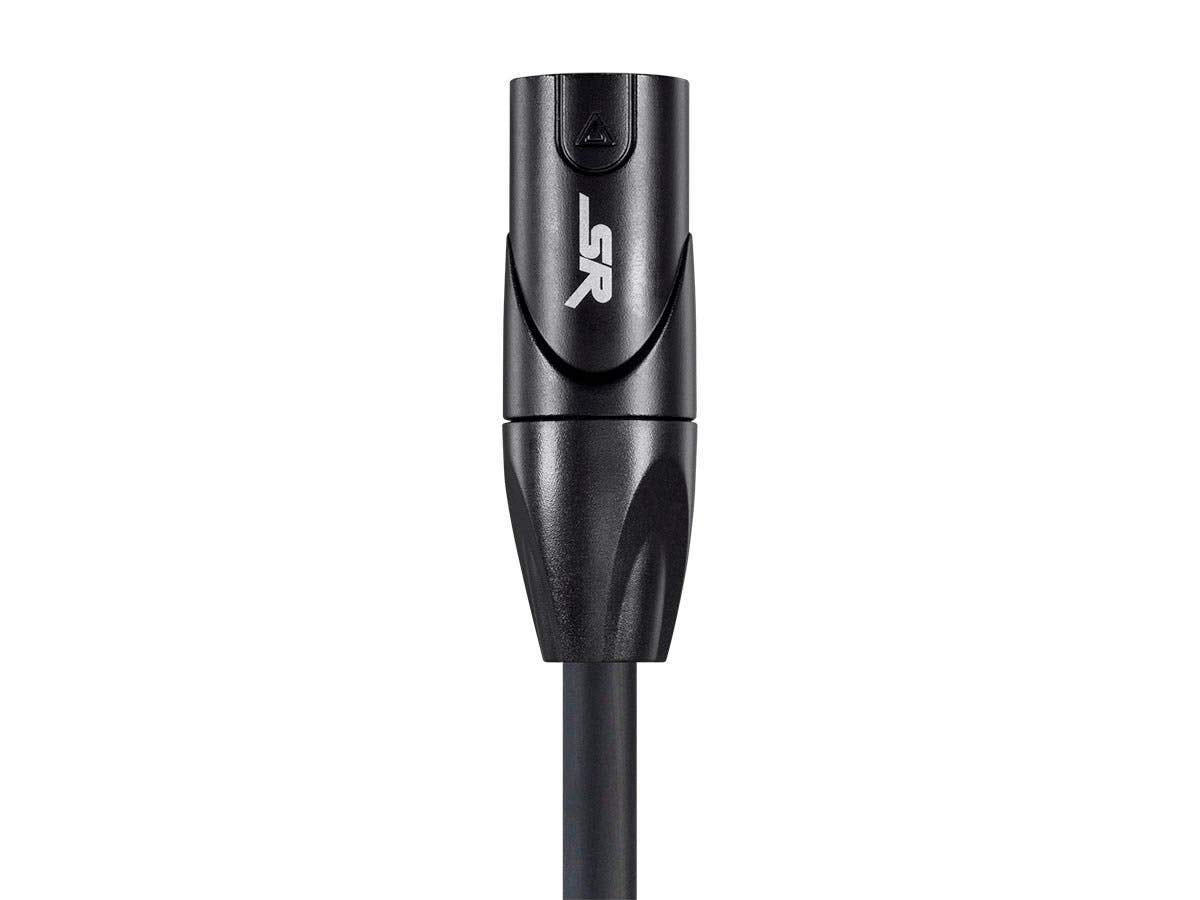 Monoprice Stage Right Series Professional XLR Male to XLR Female - 10ft - Black - Gold Plated | 16AWG Stranded Copper Wire Conductors [Microphone & Interconnect]