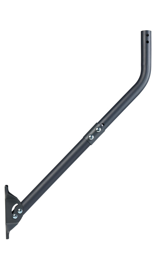 CEKAY Universal Mounting Pole (Diameter 1 1/2", Length 35") - J Pole Mount for Antenna & Starlink Dish & Weather Station - Adjustable Pivot/Lock Bracket for Wall, Eave or Roof Mounting