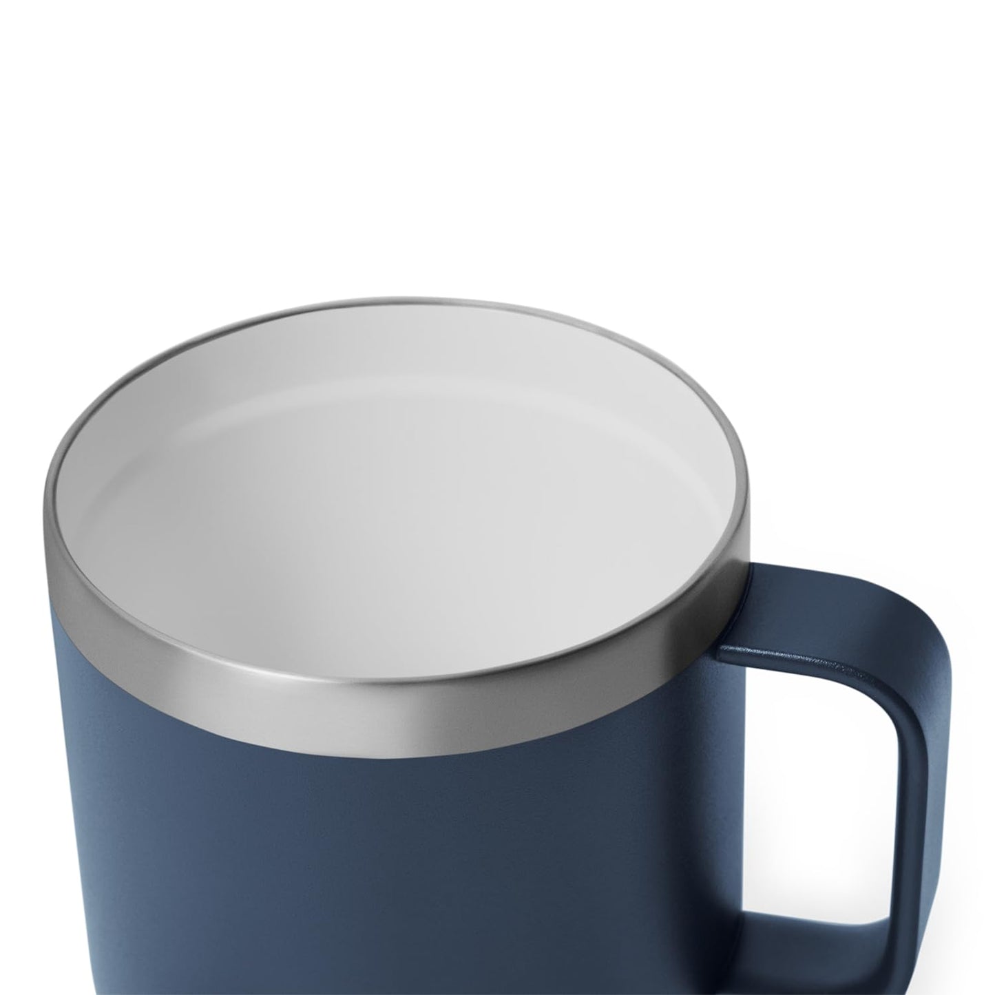 YETI Rambler 14 oz Ceramic Lined Stackable Mug, Vacuum Insulated, Stainless Steel with MagSlider Lid, Navy