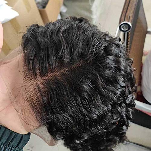 Forawme 130% Density Pre Plucked Lace Front Bob Wigs Human Hair For Women 12 Inch Wet and Wavy 1B Black Middle Size Cap Glueless Lace Wig Supplier (13X6 Frontal Lace)