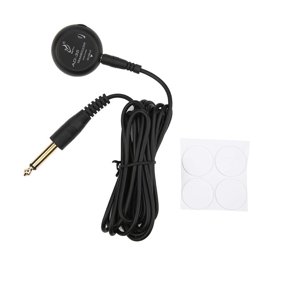 Dilwe Mini Piezo Pickup, Contact Microphone Transducer for Acoustic Guitar Violin Ukelele