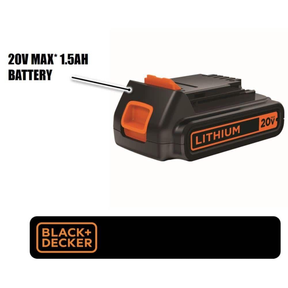 BLACK+DECKER 20V MAX* POWERCONNECT 1.5Ah Lithium Ion Battery (LBXR20)