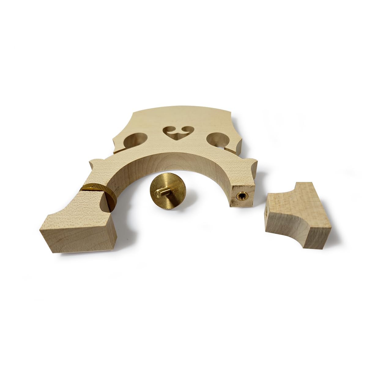Vetimobato 3/4 Upright Double Bass Bridge Maple Double Bass Accessory Upright Bass Parts (Adjustable Bridge)