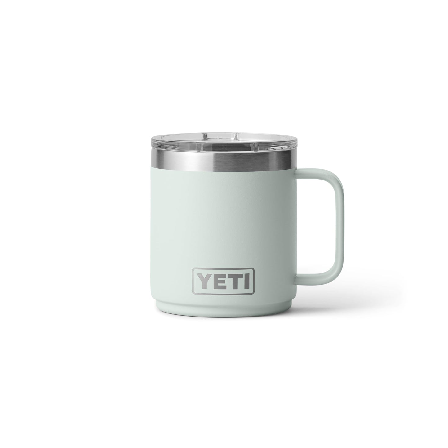 YETI Rambler 10 oz Ceramic Lined Stackable Mug, Vacuum Insulated, Stainless Steel with MagSlider Lid, Ridgeline