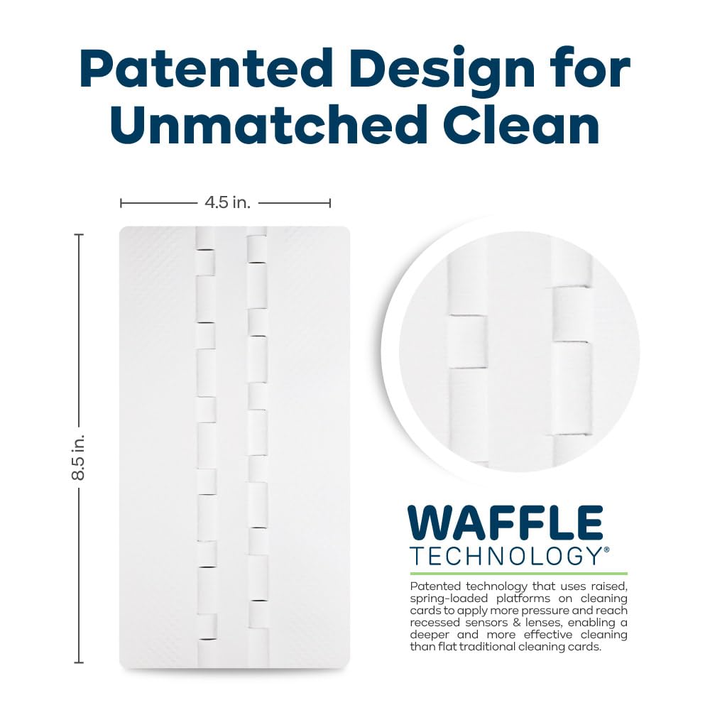 KICTeam - Waffletechnology® Cleaning Cards for Desktop & Mobile Document Scanners (15 Cards) - Presaturated with WonderSolvent - Made in USA