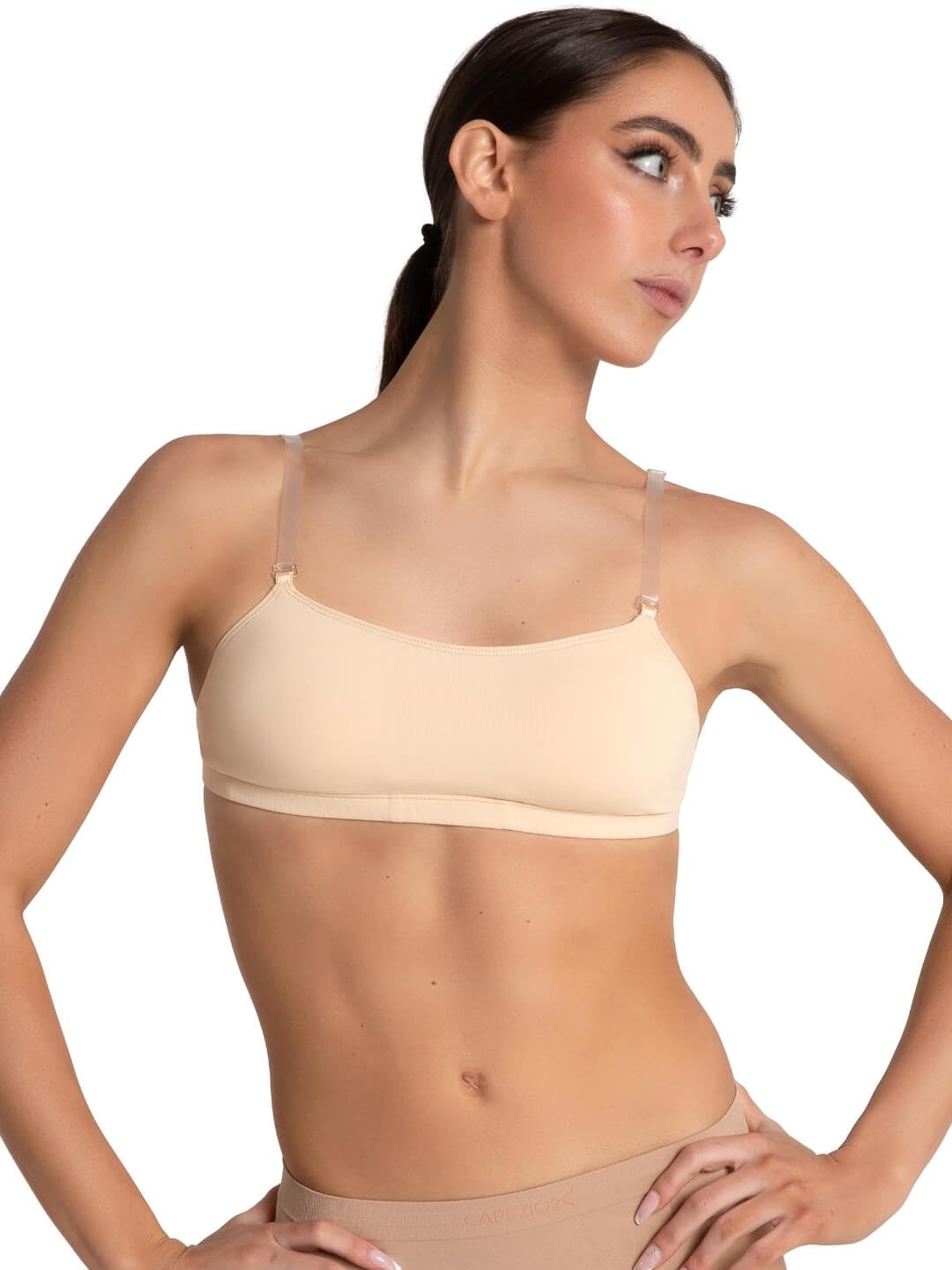 Capezio Camisole Bra w/BraTek®, Nude, Small