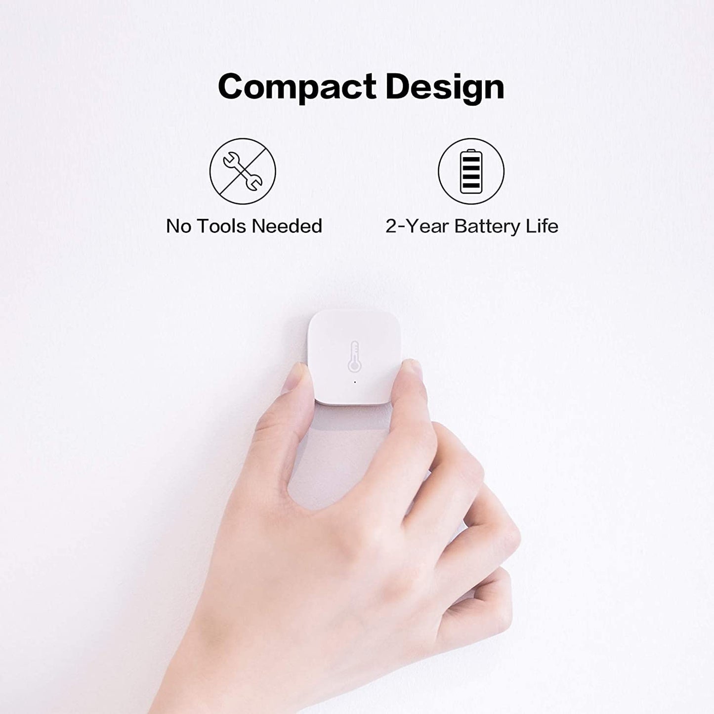 Aqara Zigbee Temperature and Humidity Sensor-3 Pack, Wireless Thermometer Hygrometer for Home Automation, Remote Monitoring, Aqara Hub Required, Compatible with Apple HomeKit, Alexa, Works with IFTTT