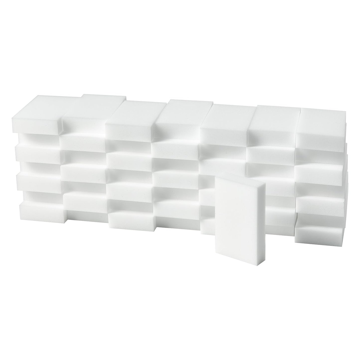 Melamine Sponge,150PCS Magic Sponges Eraser,Melamine Foam Eraser Cleaner for Kitchen,Bathroom,Bathtub, Floor, Baseboard,Wall,Furniture (150PCS, 3.93x2.36x0.79in)