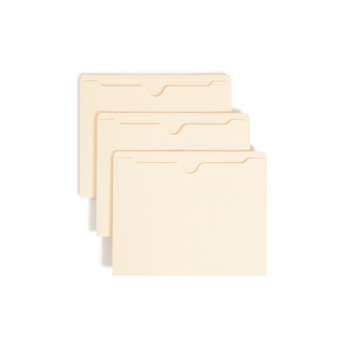 Smead File Jackets, 100-Pack, Letter Size, Reinforced Straight-Cut Tab, Flat Design, Manila, Secure Closed-Side Filing for Home Office, School and Business Document Organization