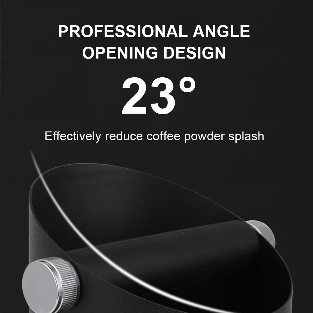 Ompellus Espresso Knock Box, Large Capacity & Non-Slip Base Coffee Knock Box, Barista Tools, Espresso Machine Accessories (White)