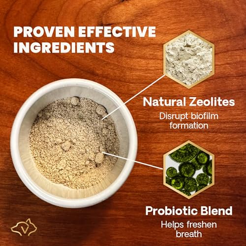 VetriScience Laboratories- Perio Support, Dental Health Powder for Cats and Dogs, 4.2oz