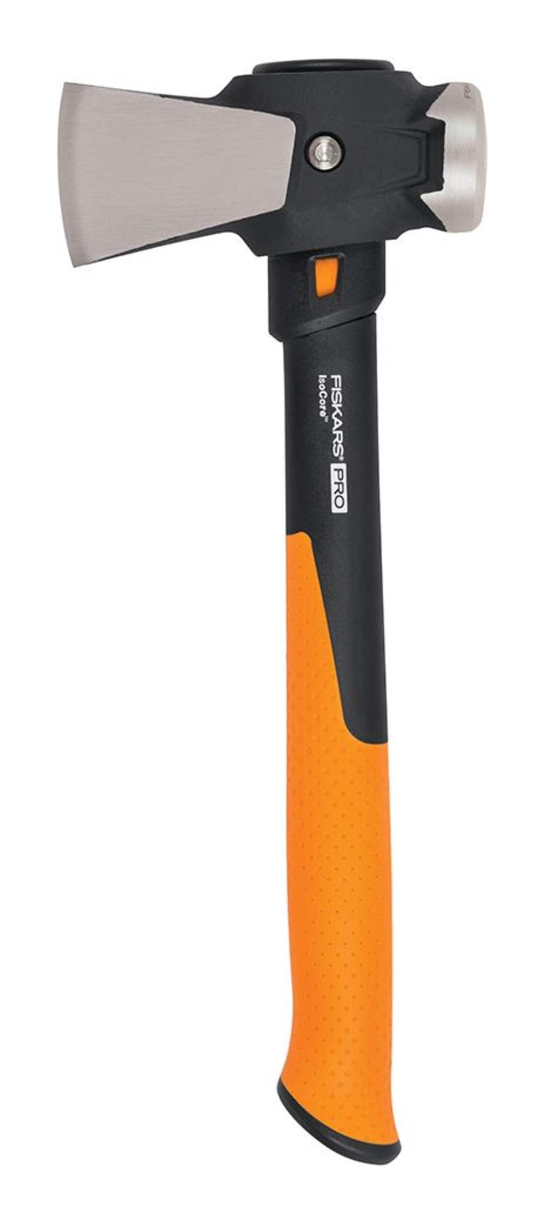 Fiskars Pro IsoCore Maul - 2.5-Pound Wood Splitter for Small Size Logs and Kindling with Shock-Absorbing Handle - Black/Orange