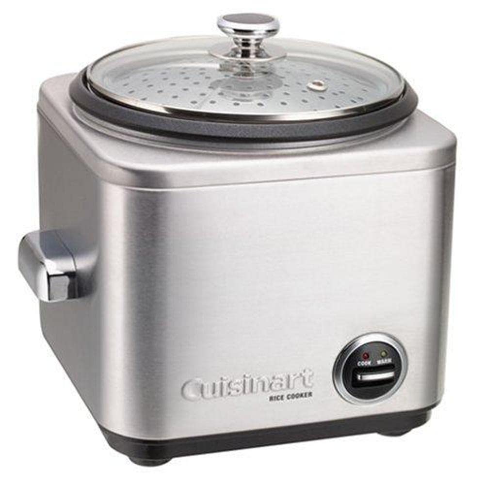 Cuisinart Rice Cooker, 4-Cup, Cook & Warm, Dishwasher-safe Removable Parts (CRC-400C)