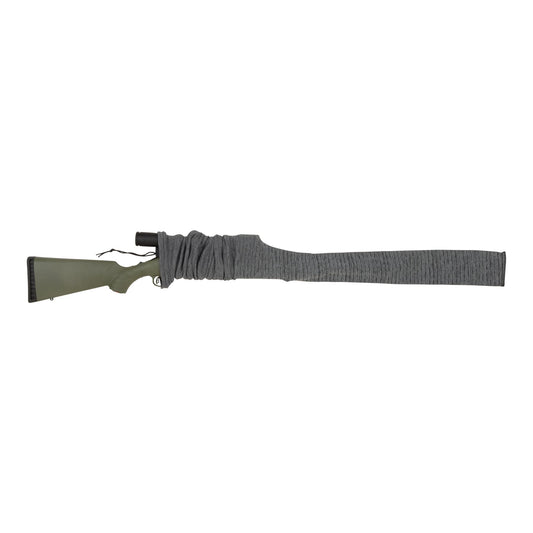 Allen Company Knit Gun Sock for Rifle/Shotguns With or Without Scope - Anti-Rust and Silicone-Treated for Gun Safe, Bag, and Case Storage - Drawstring Closure - 52" Gray - 3 Pack