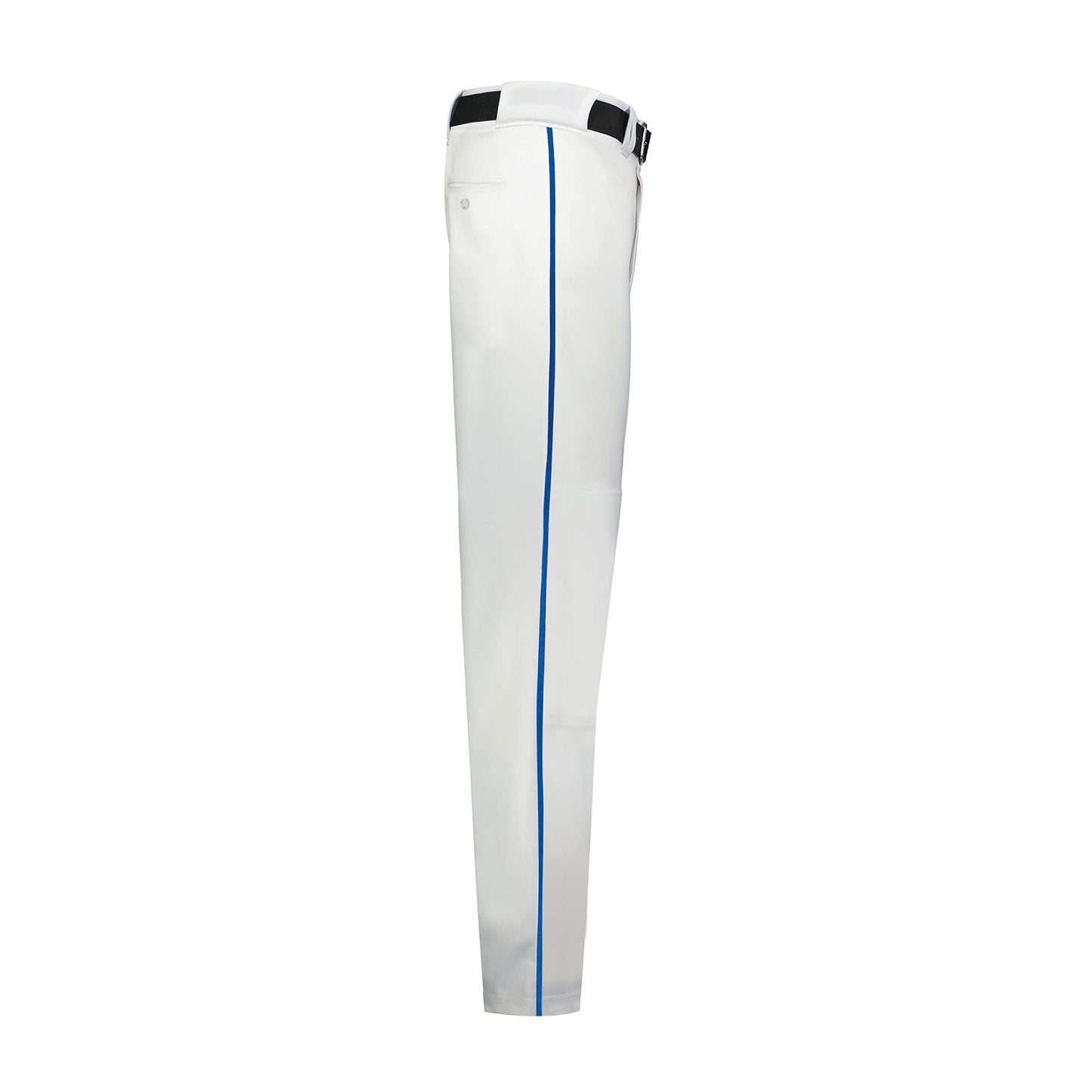 Russell Athletic Piped Change Pant-Comfort and Performance: Ideal for Baseball, Softball, and Fastpitch, White/Royal, Medium