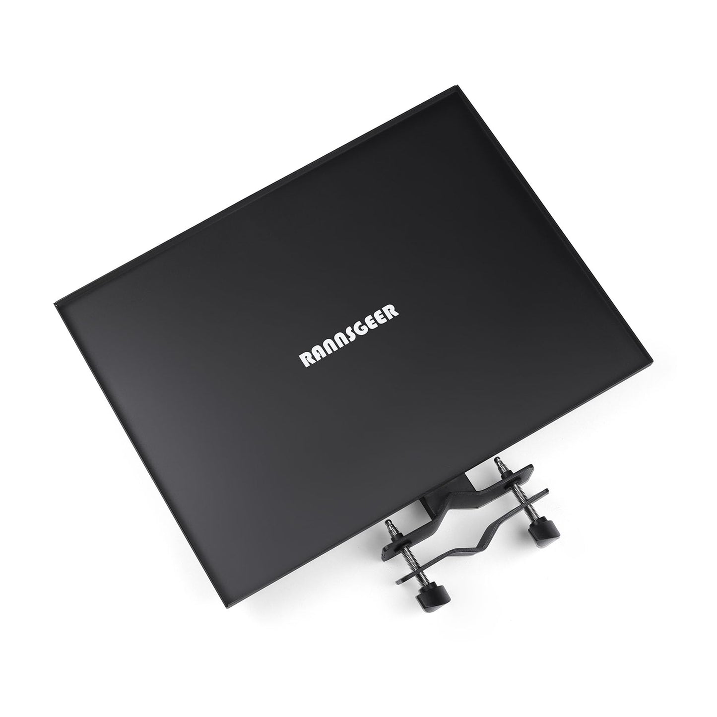 Rannsgeer Heavy Duty Metal Tray for Tripod Speaker Stand and Mobile TV Stand (11.8x15.8)