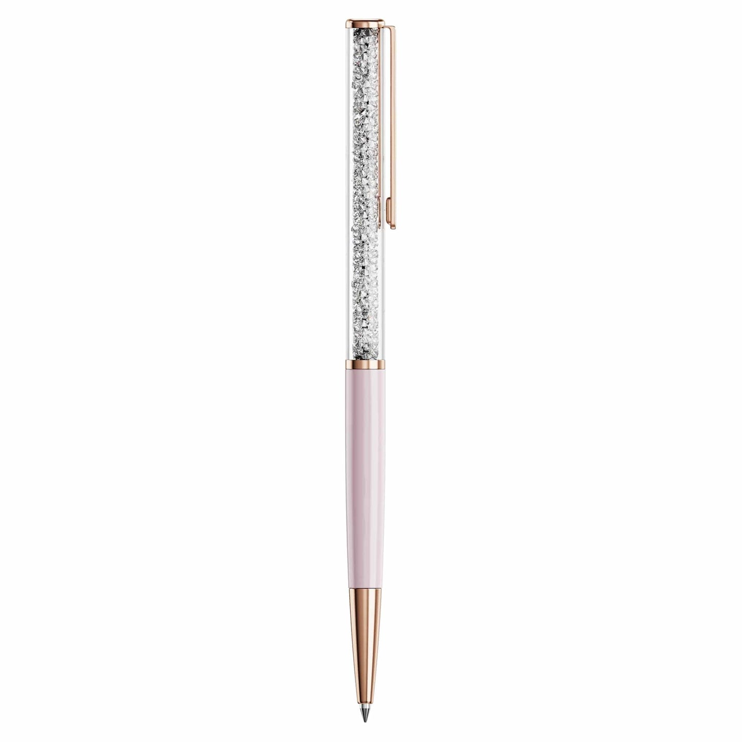 Swarovski Crystalline Silk ballpoint pen, Pink, Pink lacquered, Rose gold-tone plated