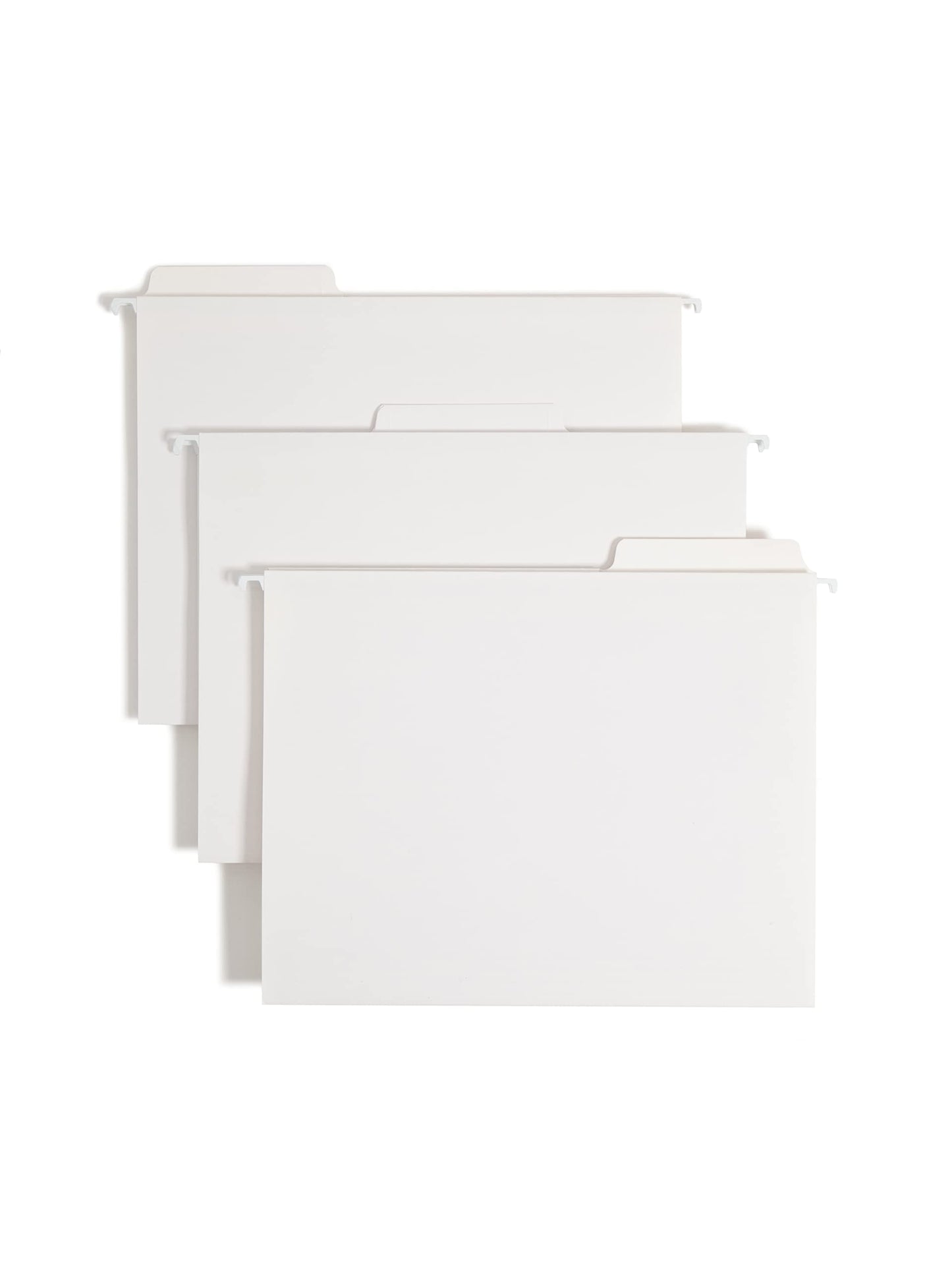 Smead Hanging File Folders, 20-Pack, Letter Size, 1/3-Cut Built-in Reinforced FasTab, White, No-Insert Filing for Home Office, School and Business Document Organization